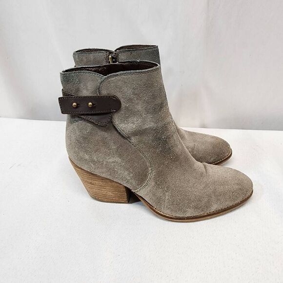Sam Edelman Women's Marielle Gray Suede Ankle Booties Boots Size 6 M - Picture 2 of 10